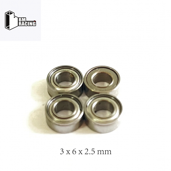 BMR-X PRO Bearing 3x6x2.5（4PCS）[BMRXPRO023-4]