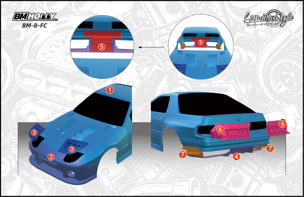 FC Body Shell (Clear) (BM-B-FC)