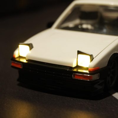 Finally we are releasing the pop up headlight set with the light set for the FLD AE86 body shell